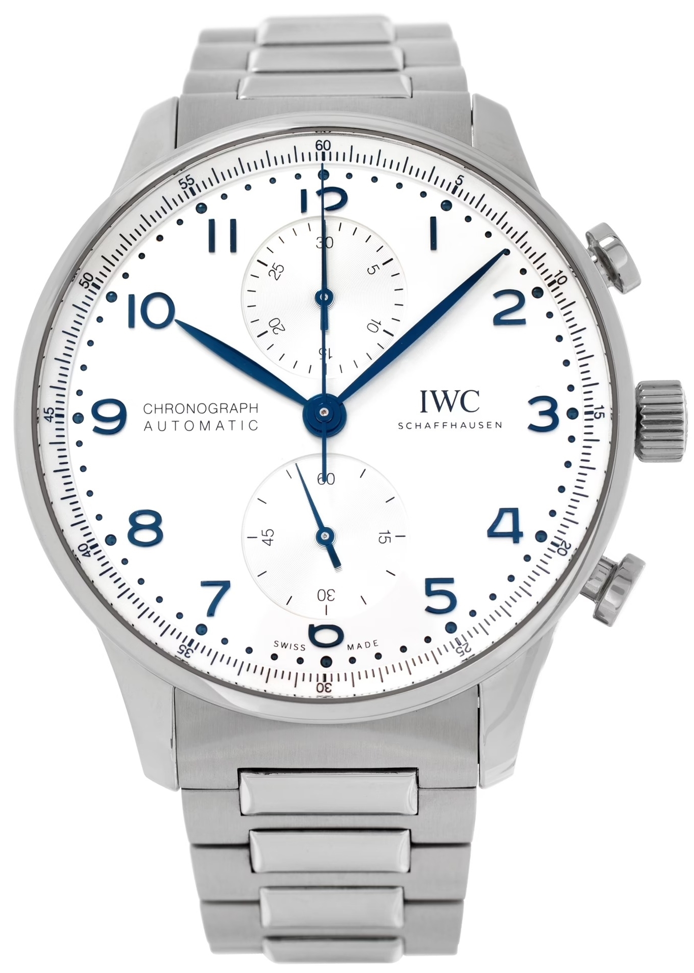 IWC Herrklocka IW371617 Portugieser Silverfärgad/Stål Ø41 mm - IWC