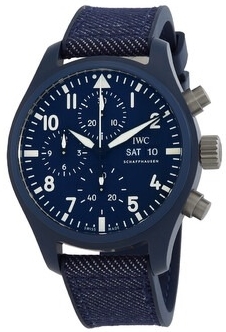 IWC Herrklocka IW389404 Pilots Blå/Gummi Ø41.9 mm - IWC