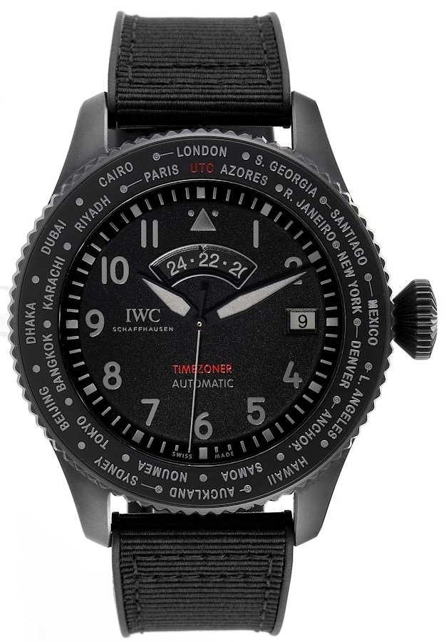 IWC Herrklocka IW395505 Pilots Grå/Gummi Ø46 mm - IWC
