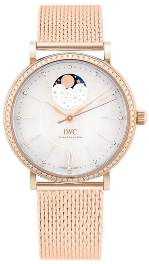 IWC Damklocka IW459010 Portofino Vit/18 karat roséguld Ø37 mm - IWC