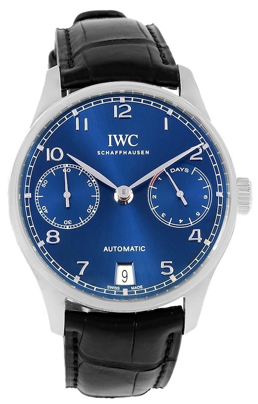 IWC Herrklocka IW500710 Portuguese Blå/Läder Ø42.3 mm - IWC