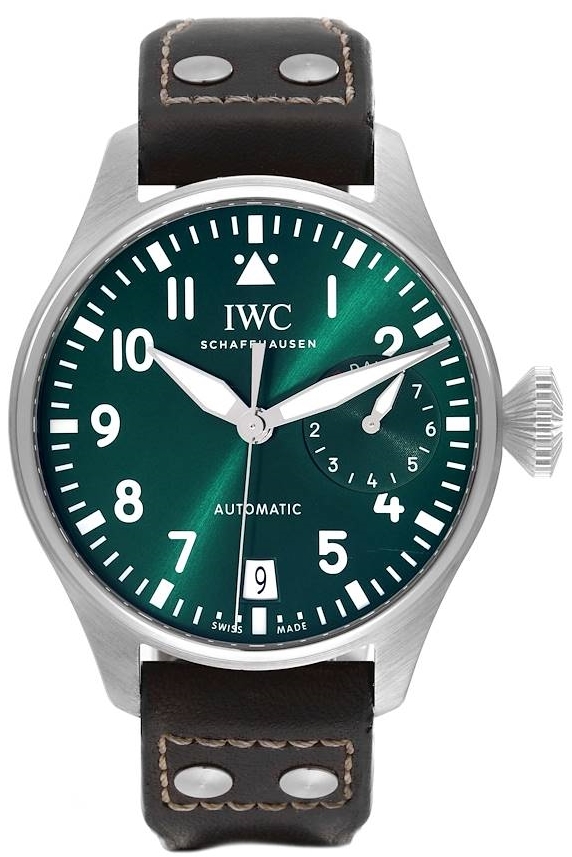 IWC Herrklocka IW501015 Big Pilot Grön/Läder Ø46.2 mm - IWC