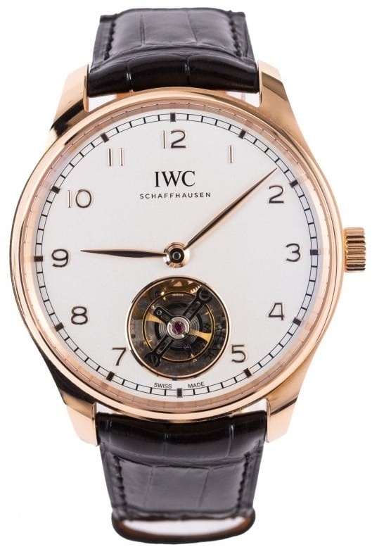 IWC Herrklocka IW545801 Portugieser Vit/Läder Ø42.4 mm - IWC