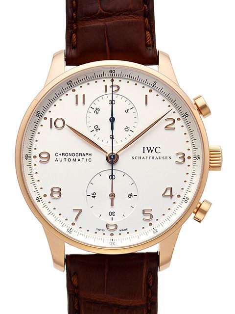 IWC Herrklocka IW371480 Portuguese Silverfärgad/Läder Ø40.9 mm - IWC