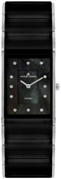 Jacques Lemans Damklocka 1-1940F Dublin Svart/Stål Ø24 mm - Jacques Lemans