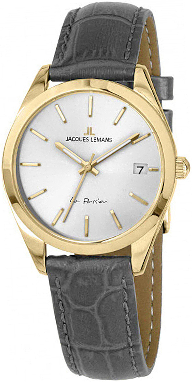 Jacques Lemans Damklocka 1-2084C La Passion Silverfärgad/Läder Ø30 - Jacques Lemans