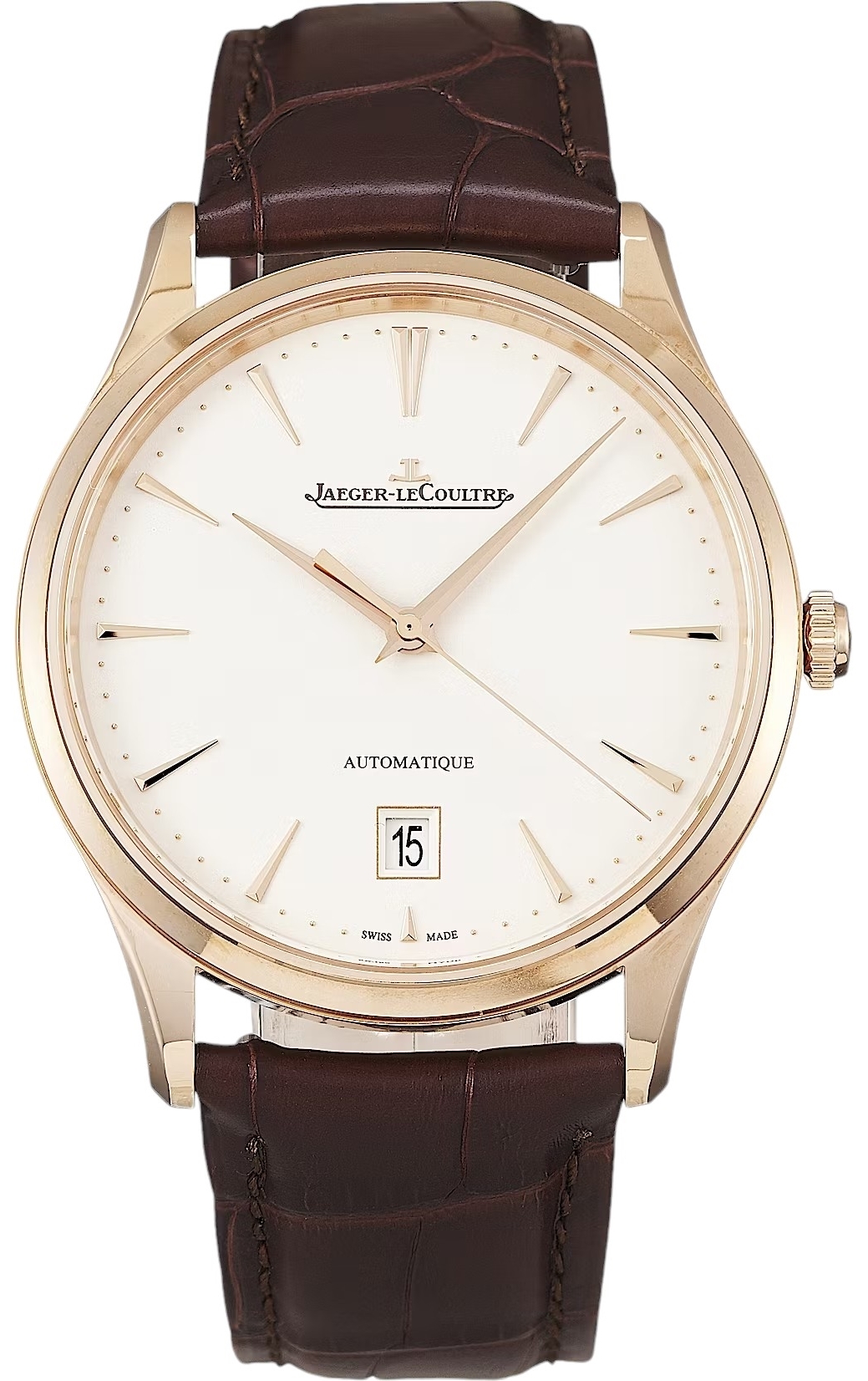 Jaeger LeCoultre Herrklocka 1232510 Master Ultra Thin Beige/Läder - Jaeger LeCoultre
