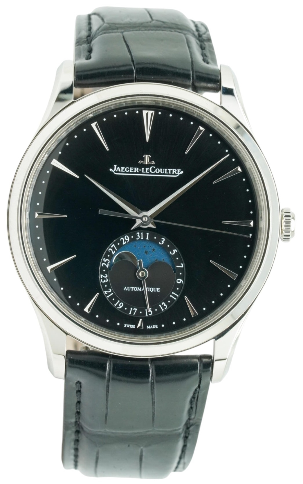 Jaeger LeCoultre Herrklocka 1368471 Master Ultra Thin Svart/Läder - Jaeger LeCoultre