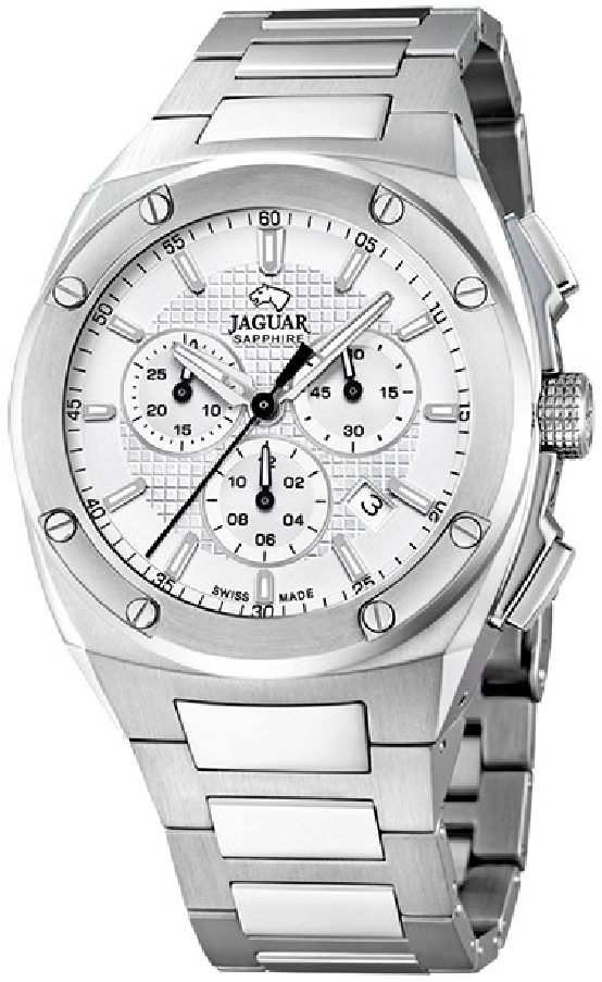 Jaguar Herrklocka J805/A Executive Vit/Stål Ø44.5 mm - Jaguar