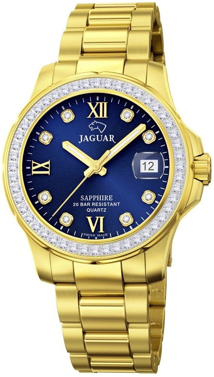 Jaguar Damklocka J895/3 Executive Bl&aring;/Gulguldtonat st&aring;l &Oslash;34.5 mm