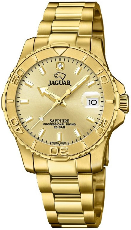 Jaguar Damklocka J898/2 Executive Guld/Gulguldtonat stål Ø34 mm