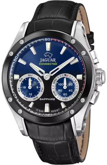 Jaguar Herrklocka J958/1 Connected Blå/Läder Ø45 mm - Jaguar