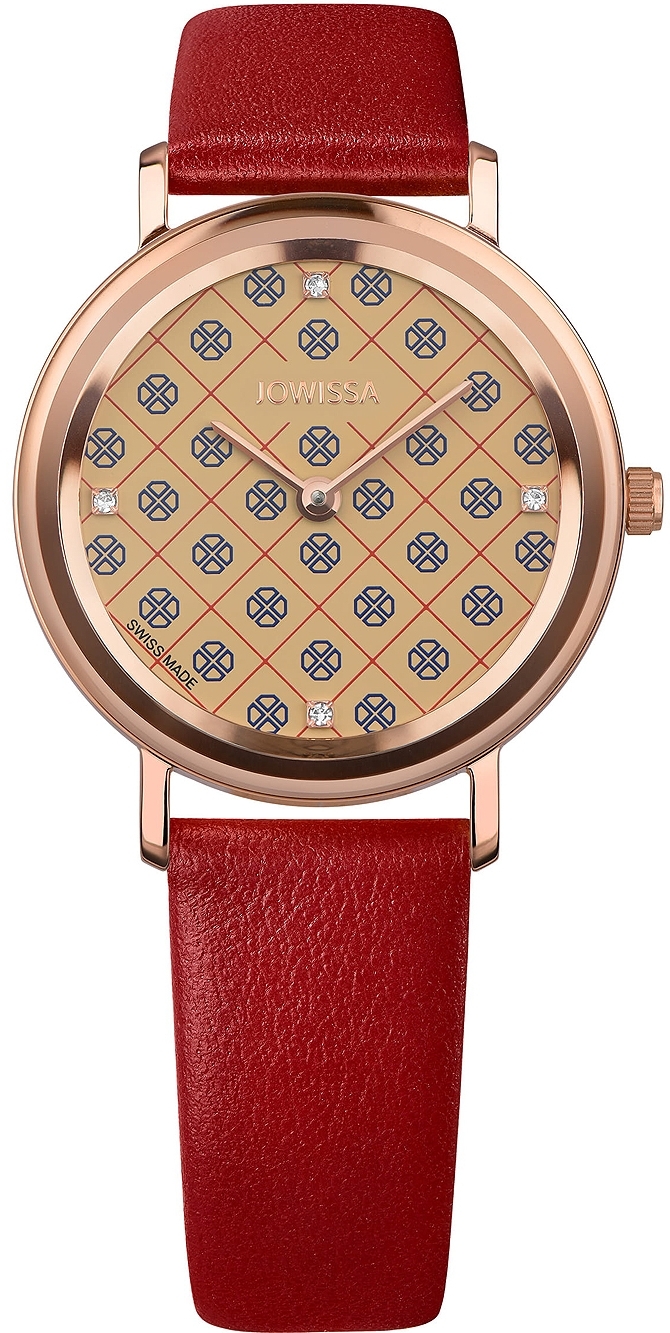 Jowissa Damklocka J6.224.M AnWy Antikvit/Läder Ø31 mm - Jowissa