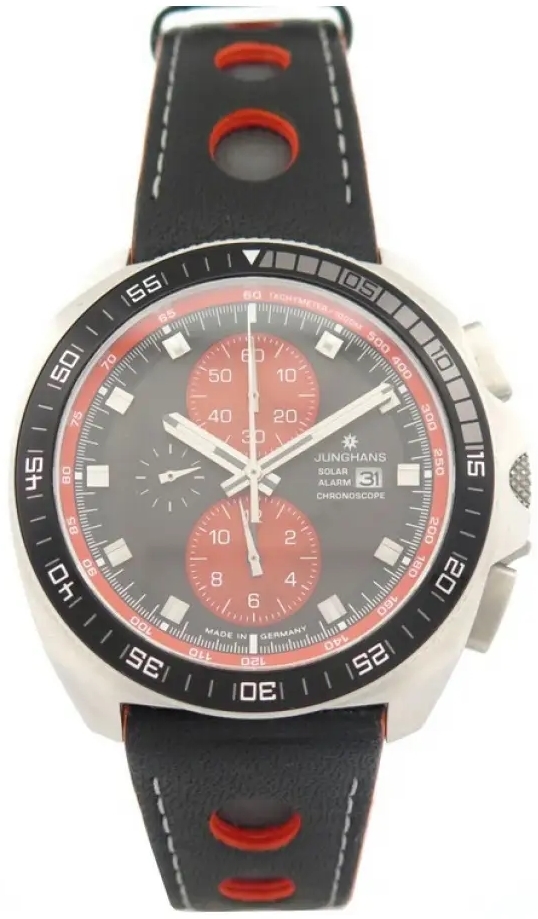 Junghans Herrklocka 14/4200.00 Chronoscope Svart/Läder Ø43.3 mm - Junghans