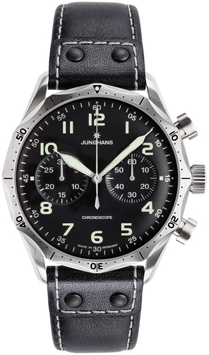 Junghans Herrklocka 27/3590.00 Meister Svart/Läder Ø43.3 mm - Junghans