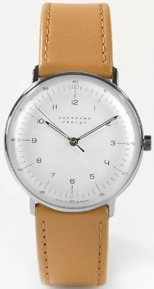 Junghans Damklocka 27/3701.02 Max Bill Silverfärgad/Läder Ø34 mm - Junghans