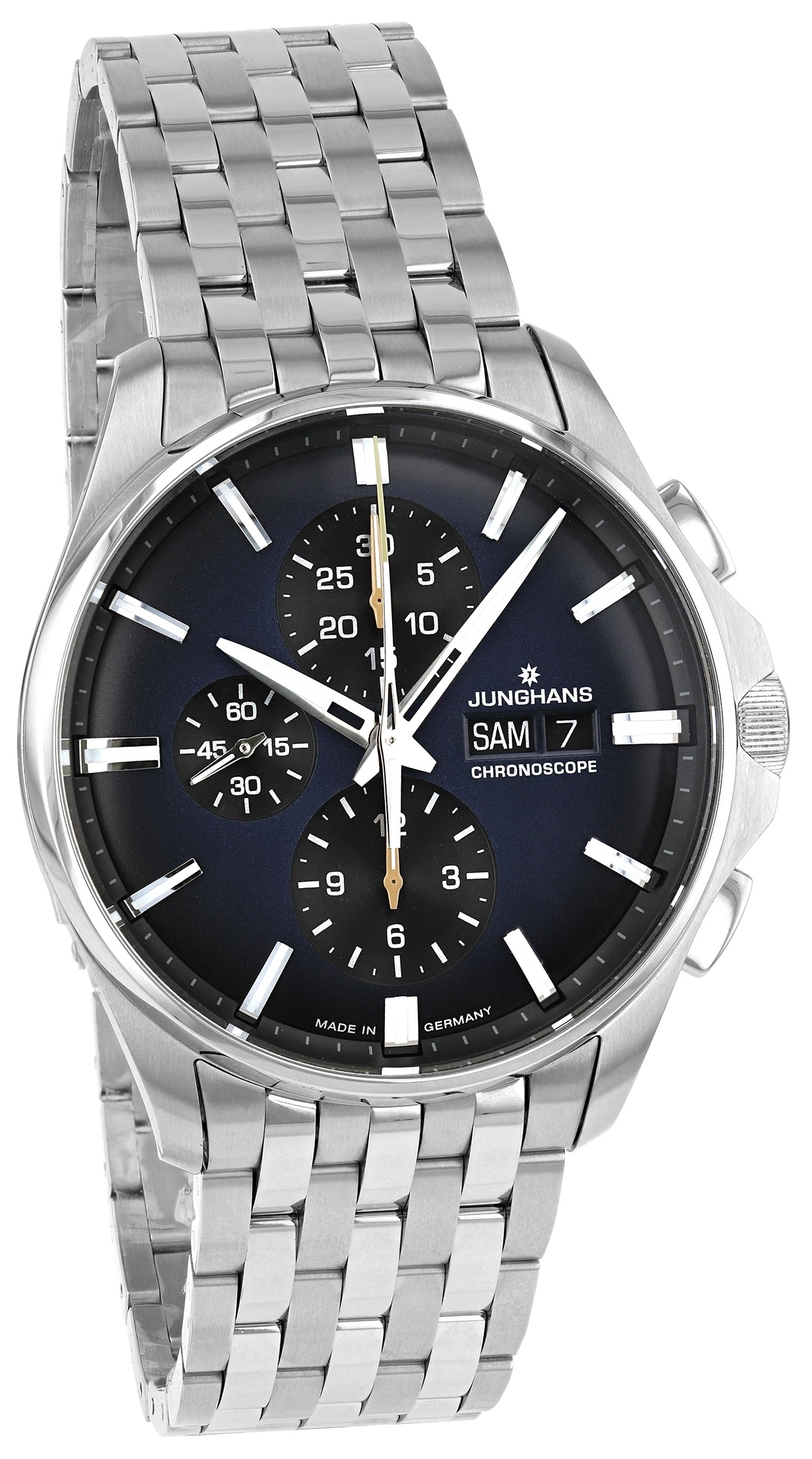 Junghans Herrklocka 27/4228.44 Meister Blå/Stål Ø45 mm - Junghans