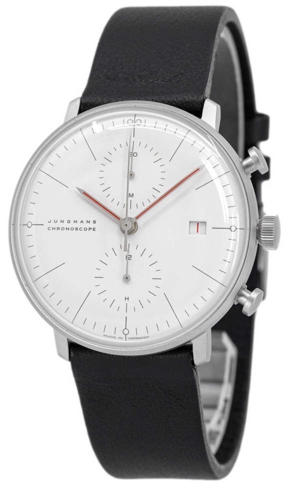 Junghans Herrklocka 27/4303.02 Max Bill Vit/Läder Ø40 mm - Junghans