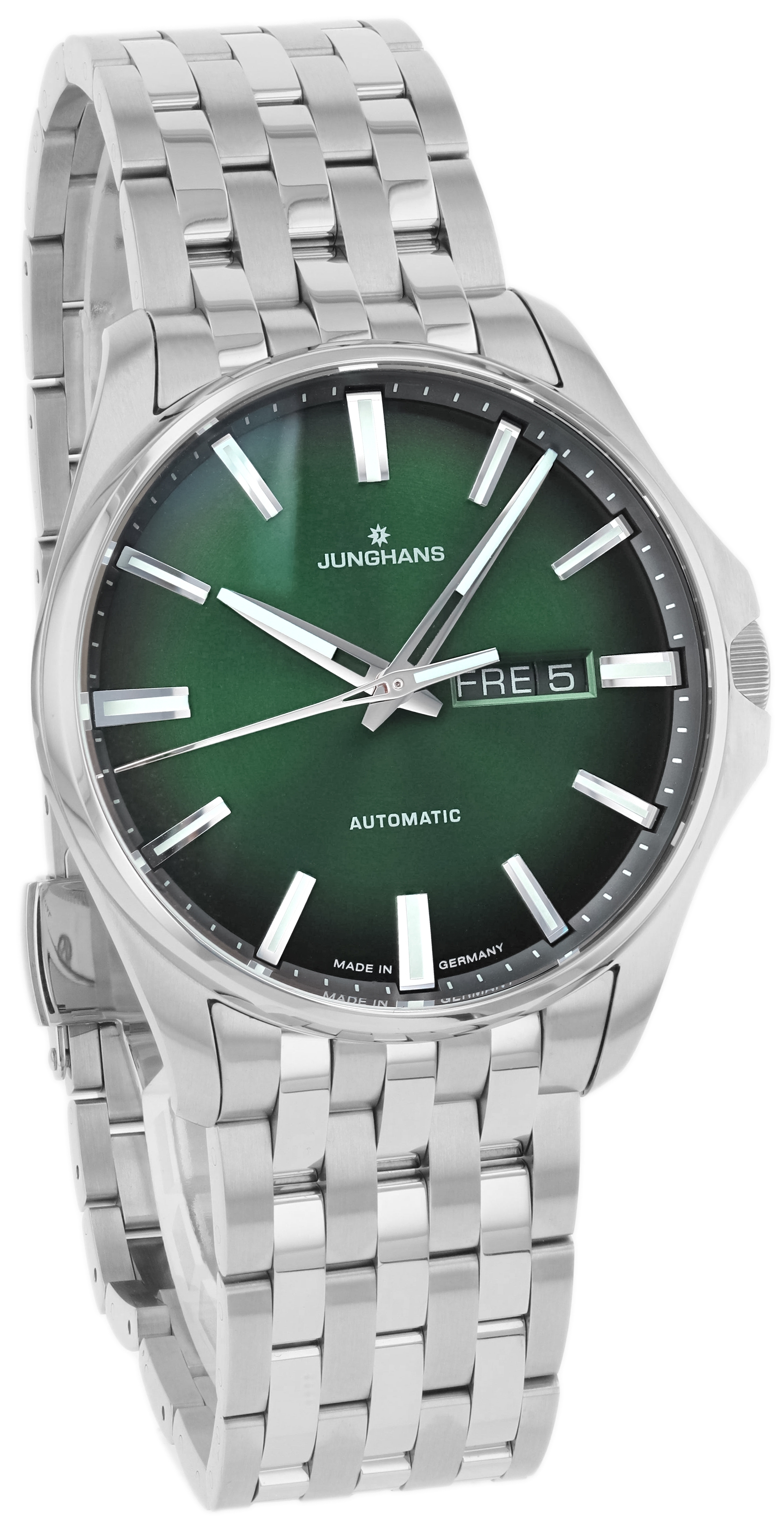 Junghans Herrklocka 27/4518.44 Meister S Automatic Grön/Stål Ø44.2 - Junghans