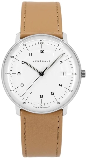 Junghans 41/4562.02 Max Bill Silverfärgad/Läder Ø38 mm - Junghans