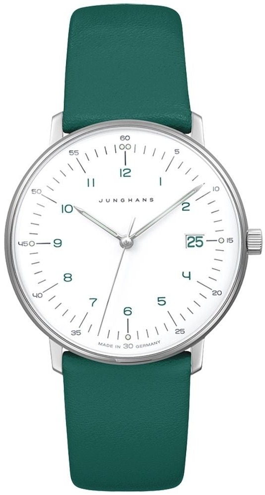 Junghans Damklocka 47/4557.02 Max Bill Ladies Vit/Läder Ø32.7 mm - Junghans