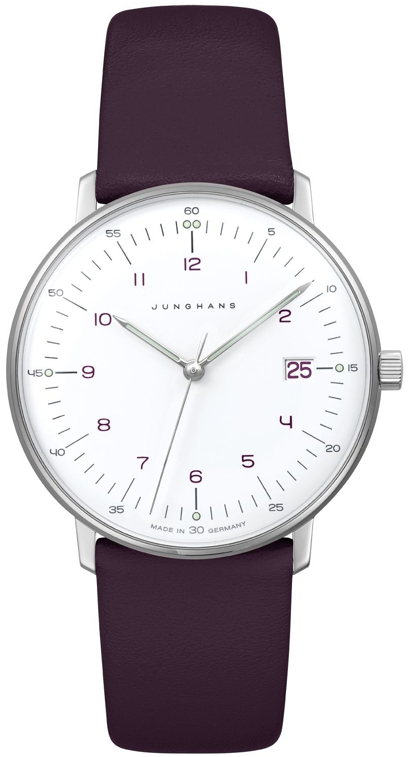 Junghans Damklocka 47/4558.02 Max Bill Ladies Vit/Läder Ø32.7 mm - Junghans