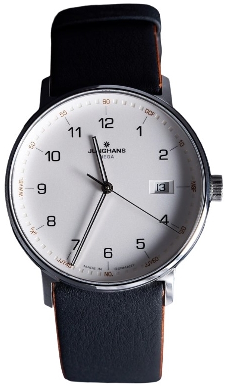 Junghans Herrklocka 58/4931.00 Form Silverfärgad/Läder Ø39.3 mm - Junghans