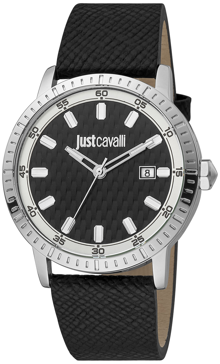 Just Cavalli Herrklocka JC1G216L0015 Classic Svart/Läder Ø42 mm - Just Cavalli