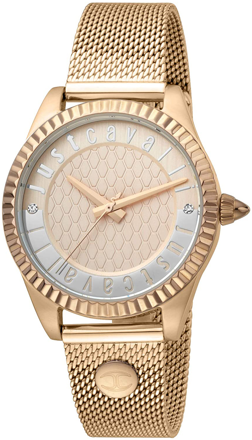 Just Cavalli Damklocka JC1L133M0075 Roséguldstonad/Roséguldstonat - Just Cavalli
