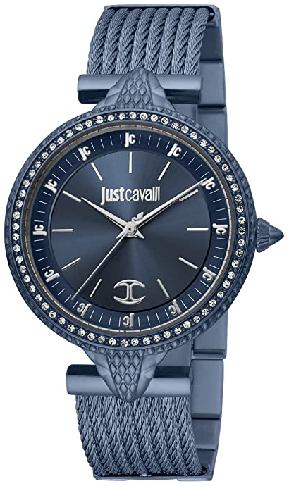Just Cavalli Damklocka JC1L169M0055 Blå/Stål Ø36 mm - Just Cavalli