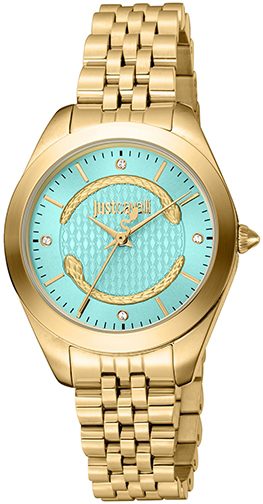 Just Cavalli Damklocka JC1L210M0465 Classic Blå/Gulguldtonat stål - Just Cavalli