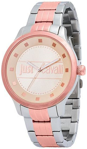 Just Cavalli Damklocka R7253127529 Huge Flerfärgad/Roséguldstonat - Just Cavalli