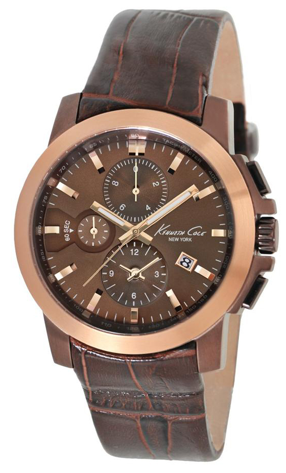 Kenneth Cole Herrklocka KC1884 Brun/Läder Ø44 mm - Kenneth Cole