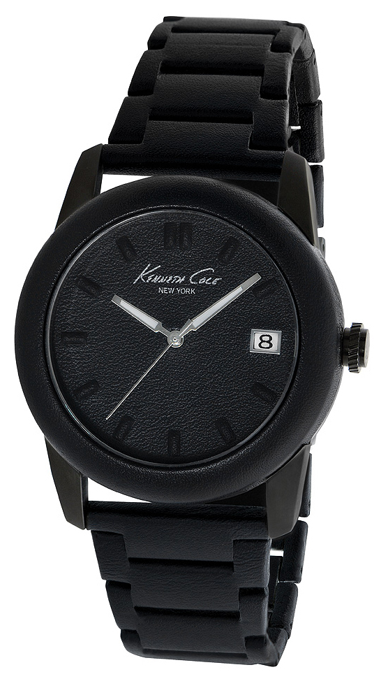 Kenneth Cole Damklocka KC4864 Svart/Läder Ø44 mm - Kenneth Cole