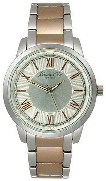 Kenneth Cole Herrklocka KCW4004 Silverfärgad/Roséguldstonat stål Ø43 mm - Kenneth Cole