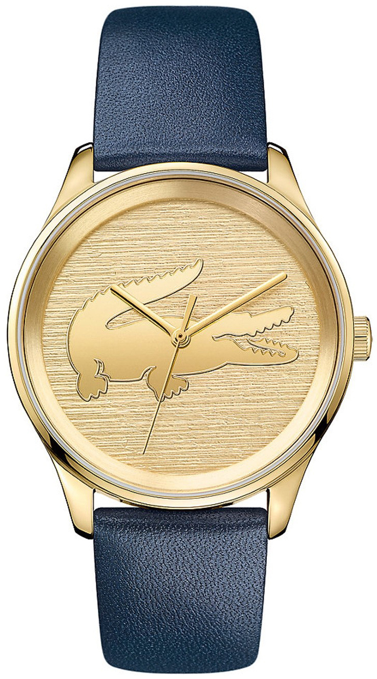 Lacoste Damklocka 2000996 Guld/Läder Ø38 mm