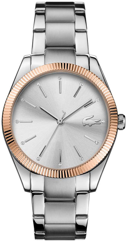 Lacoste Damklocka 2001082 Silverfärgad/Stål Ø36 mm - Lacoste