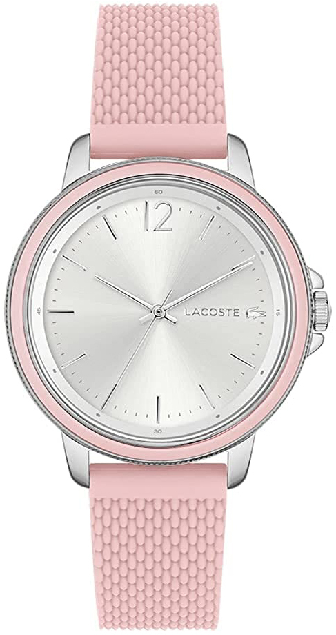 Lacoste Damklocka 2001201 Slice Silverfärgad/Gummi Ø38 mm - Lacoste