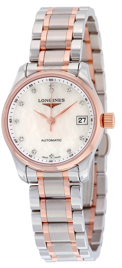 Longines Damklocka L2.128.5.89.7 Master Vit/Stål Ø25.5 mm - Longines