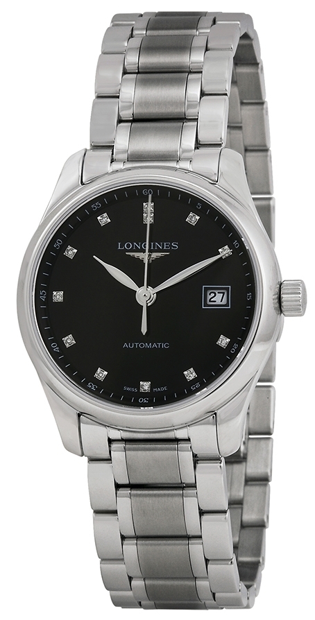 Longines Damklocka L2.257.4.57.6 Master Svart/Stål Ø29 mm - Longines