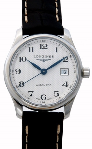 Longines Damklocka L2.257.4.78.3 Master Silverfärgad/Läder Ø29 mm - Longines