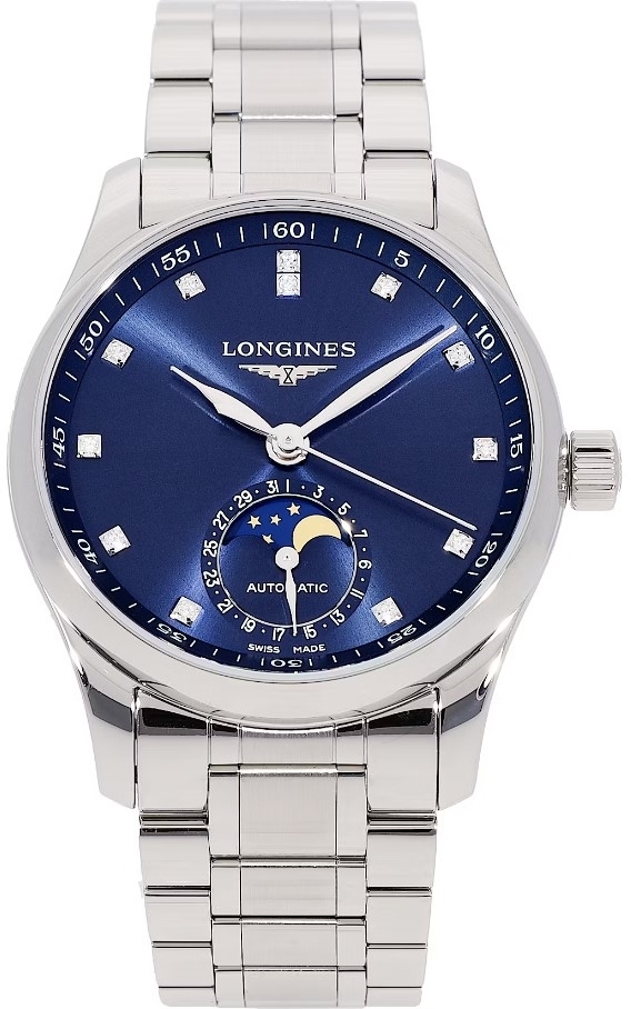 Longines Damklocka L2.409.4.97.6 Master Blå/Stål Ø34 mm - Longines