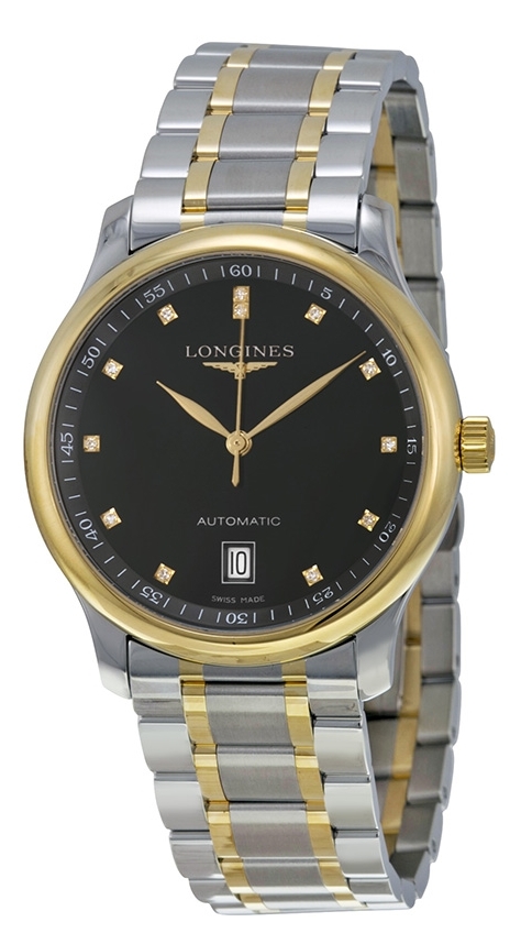 Longines Herrklocka L2.628.5.57.7 Master Svart/Gulguldtonat stål - Longines