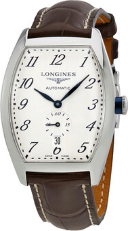 Longines Herrklocka L2.642.4.73.4 Evidenza Silverfärgad/Läder - Longines