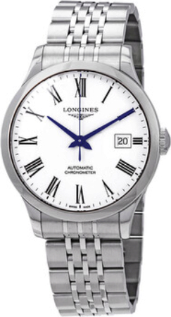 Longines Herrklocka L2.820.4.11.6 Record Vit/Stål Ø38.5 mm - Longines
