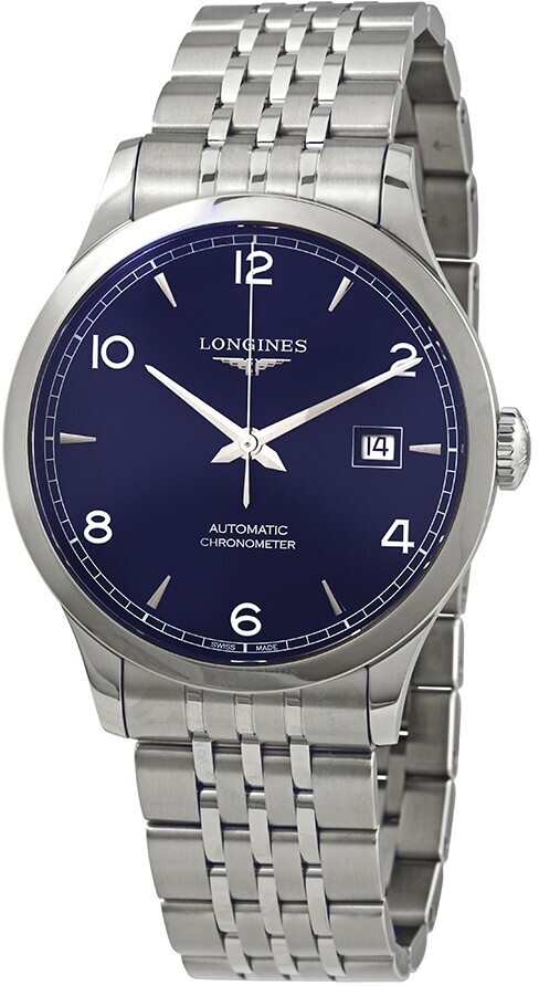 Longines Herrklocka L2.821.4.96.6 Record Blå/Stål Ø40 mm - Longines