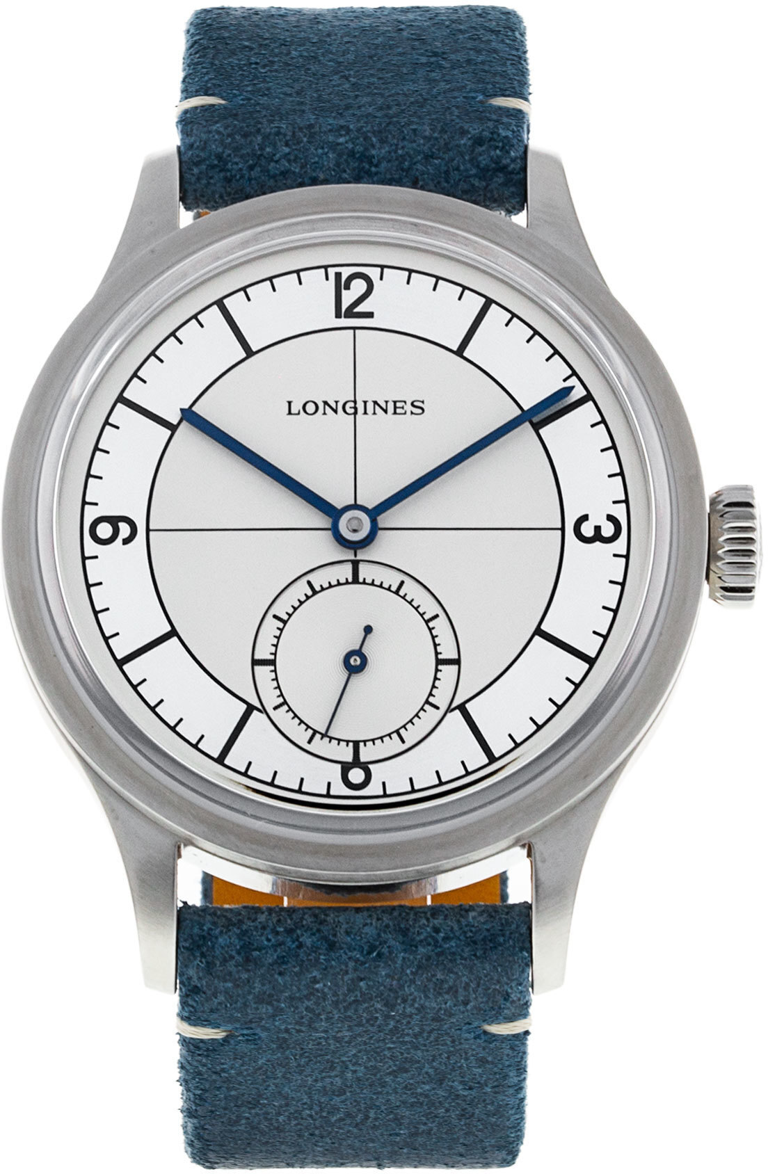 Longines Herrklocka L2.828.4.73.2 Heritage Silverfärgad/Läder - Longines