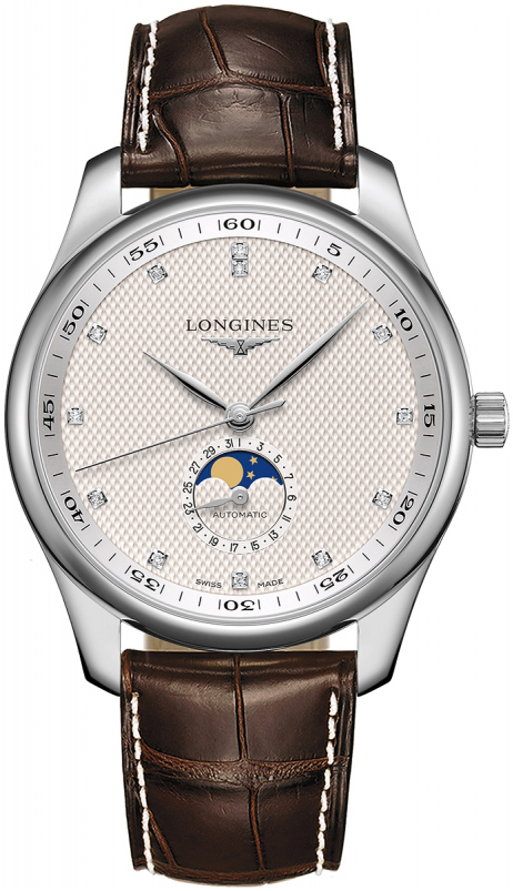 Longines Herrklocka L2.919.4.77.3 Master Silverfärgad/Läder Ø42 mm - Longines