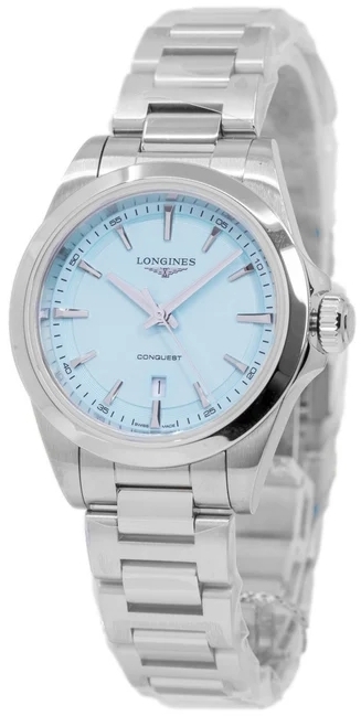 Longines Damklocka L3.350.4.92.6 Conquest Bl&aring;/St&aring;l &Oslash;30 mm