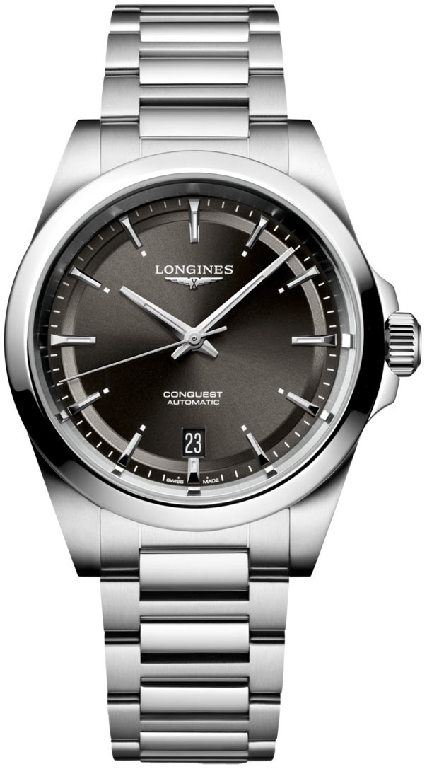 Longines Damklocka L3.720.4.52.6 Conquest Svart/Stål Ø38 mm - Longines